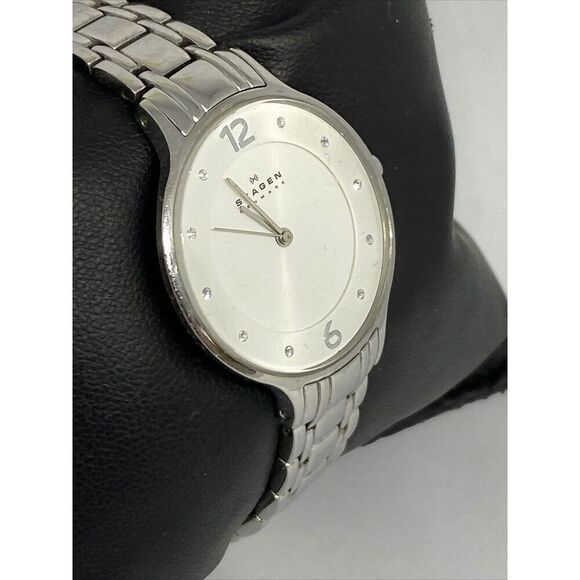 Skagen SKW2254 Womens Silver Stainless Steel Analog Dial Quartz Wrist Watch JK44 main image 12